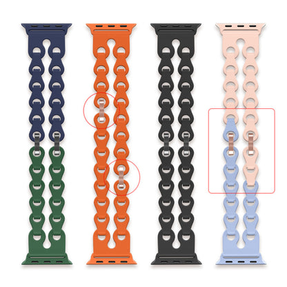 [20 colors available] Dual ring silicone band [Apple Watch]