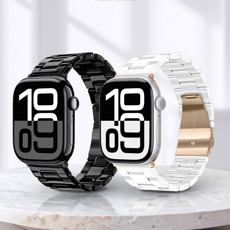 [Beautiful Shine] Elegant Resin Link Band [Apple Watch]