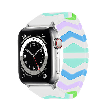 [18 colors available] Elastic silicone band [Apple Watch]