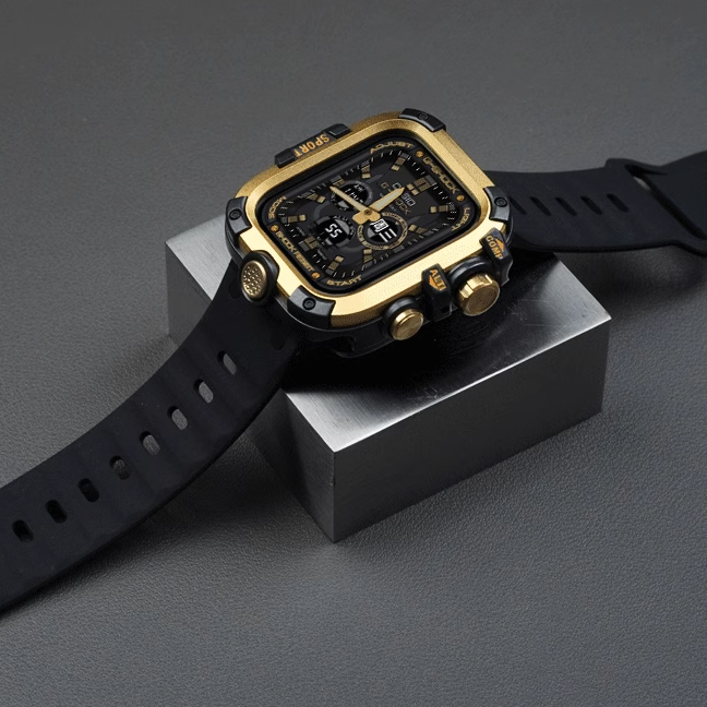 Double-sided protective metal bumper hard case for Apple Watch