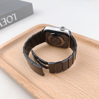 【手首に干渉しない】リンクブレスレットメタルバンド【アップルウォッチ】