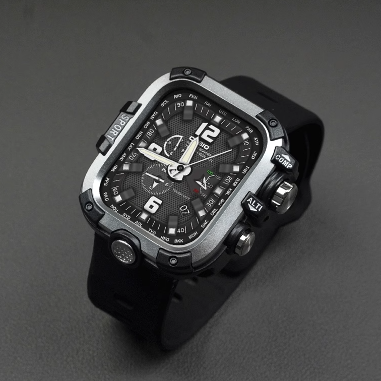 Double-sided protective metal bumper hard case for Apple Watch
