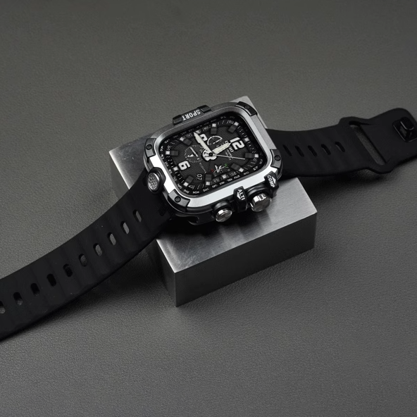 Double-sided protective metal bumper hard case for Apple Watch
