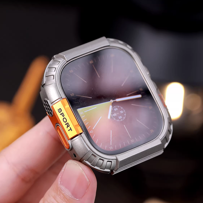 【フィルム付タイプ】メタルPCボディ保護ケース【アップルウォッチ】