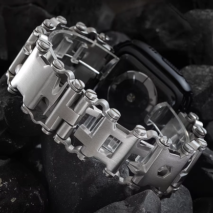 【シルバークラウン】マルチツールステンレスバンド【アップルウォッチ】