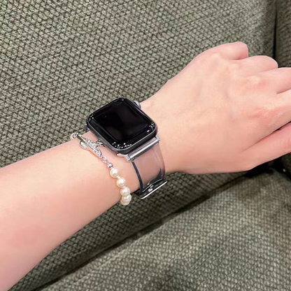 【抜け感デザイン】クリアカラースケルトンバンド【アップルウォッチ】