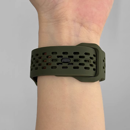 【選べる14色】スポーツメッシュシリコンバンド【アップルウォッチ】