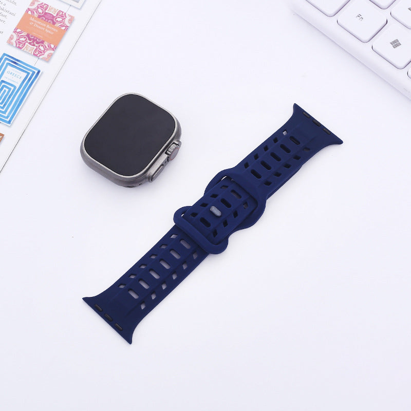 【太めで快適】エアホールマグシリコンバンド【アップルウォッチ】