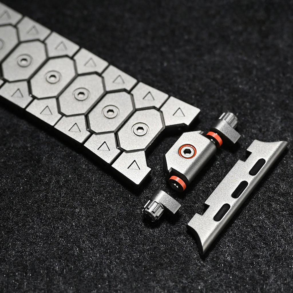 [Unique Design] Octagonal Stainless Steel Band [Apple Watch]
