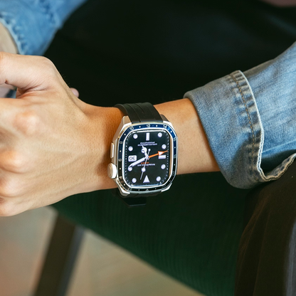 【Series10/11専用】プレミアムベゼルシリコンバンド【アップルウォッチ】