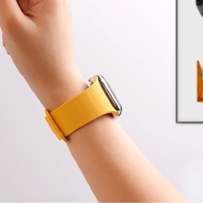 【独特な質感】ロックテクスチャシリコンバンド【アップルウォッチ】