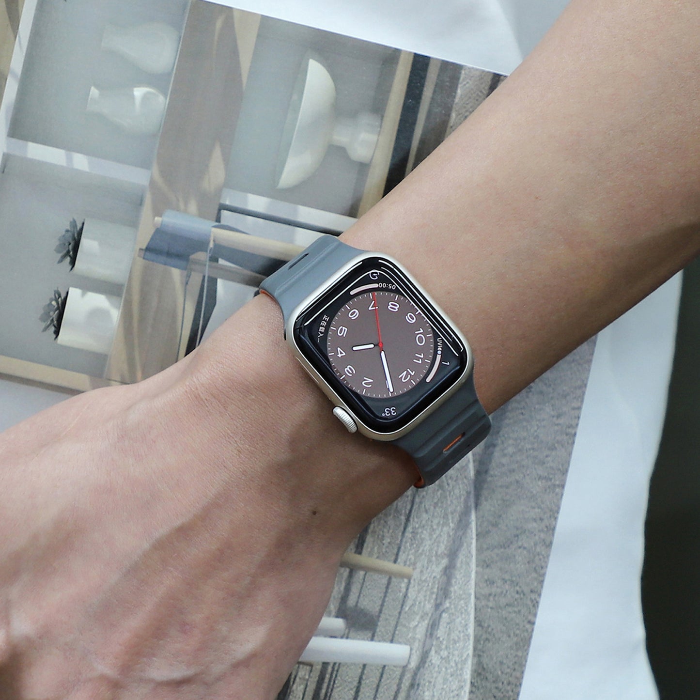 【磁力で快適フィット】ダブルロックマグネットバンド【アップルウォッチ】