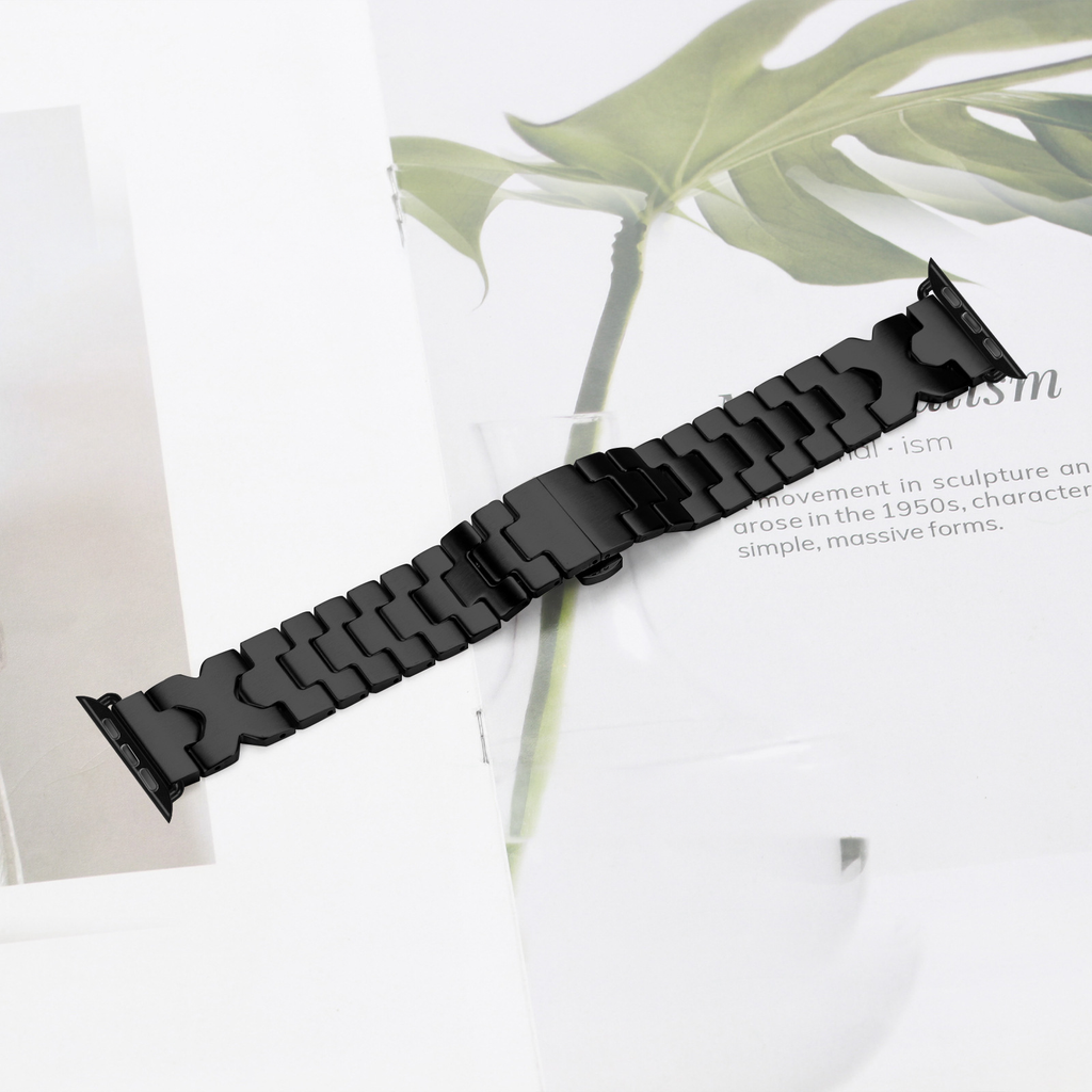 [Heavy and luxurious] Cross-shaped stainless steel band [Apple Watch]