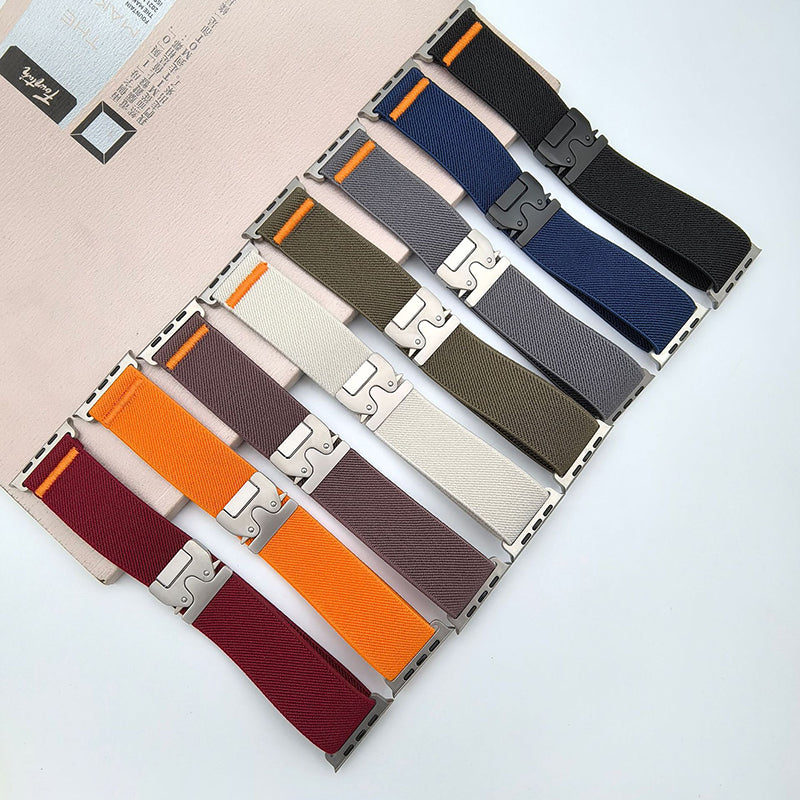 【伸縮フィット】フレキシブルナイロンバンド【アップルウォッチ】
