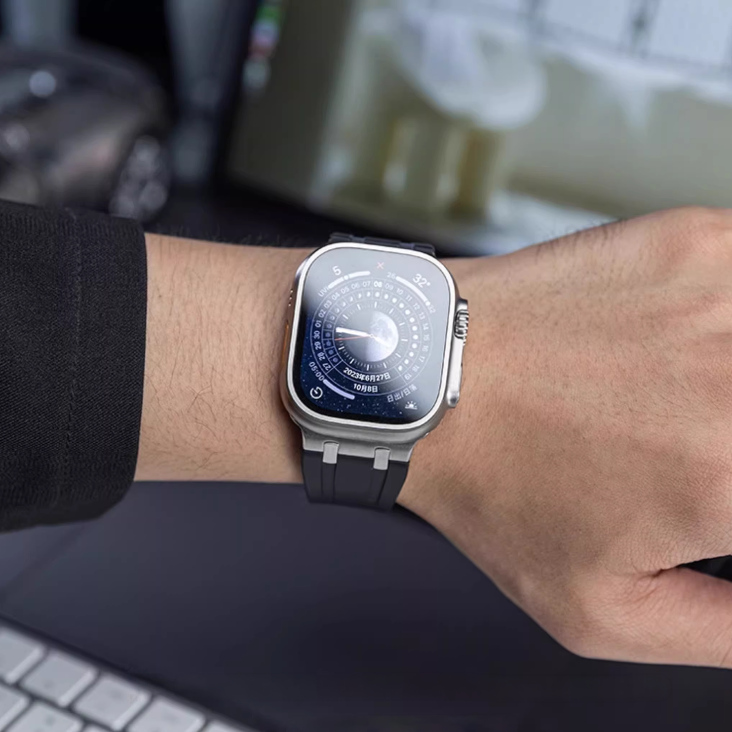 【全7色】メタルコネクトシリコンバンド【アップルウォッチ】