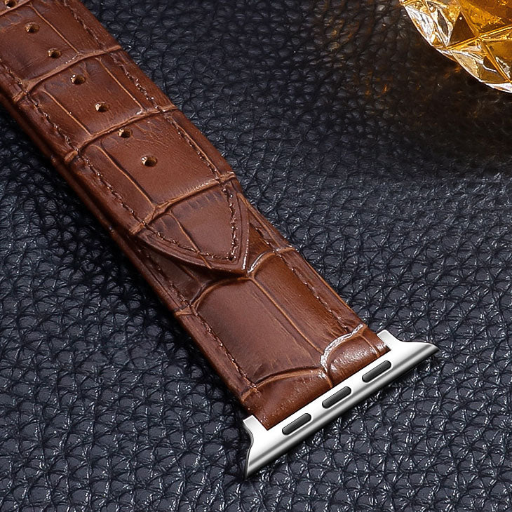 Elegant grained leather band for Apple Watch (4 colors available)
