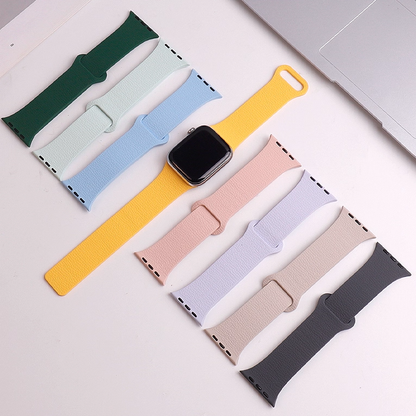 【独特な質感】ロックテクスチャシリコンバンド【アップルウォッチ】