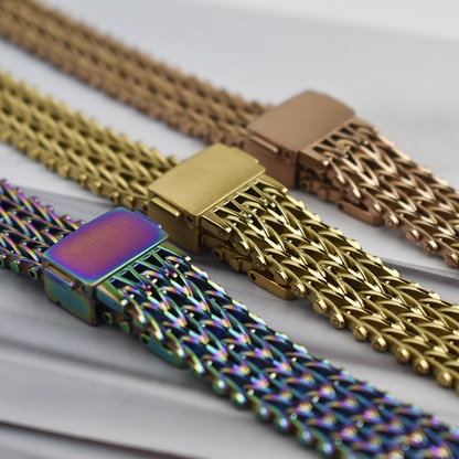 【繊細Vメッシュ】スリムメッシュマグネットバンド【アップルウォッチ】