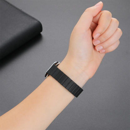 【スリムマグネット】マイクロファイバーレザーバンド【アップルウォッチ】