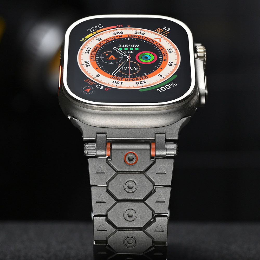 [Unique Design] Octagonal Stainless Steel Band [Apple Watch]