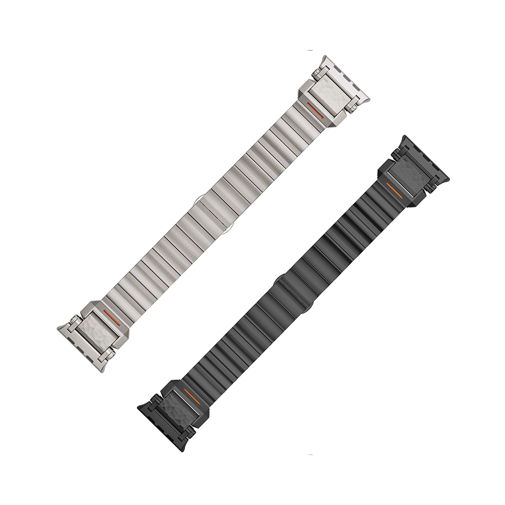 【無骨かつ上質】ハンマーテクスチャチタンバンド【アップルウォッチ】