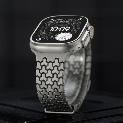 【近未来スタイル】ハニカムメタルマグネットバンド【アップルウォッチ】