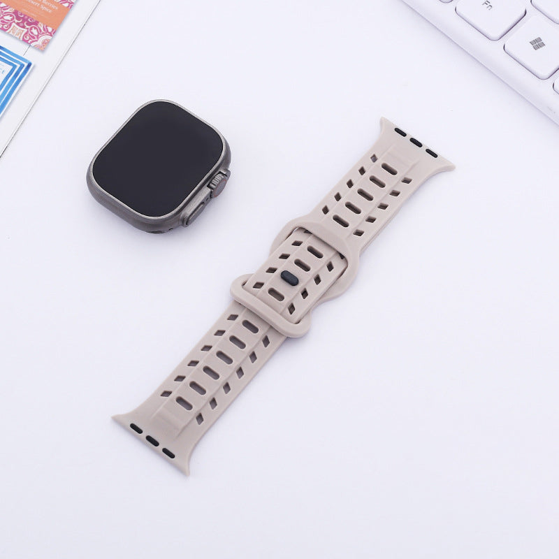 【太めで快適】エアホールマグシリコンバンド【アップルウォッチ】
