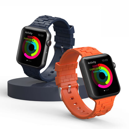 [10 colors available] Cube Brick Silicone Band [Apple Watch]