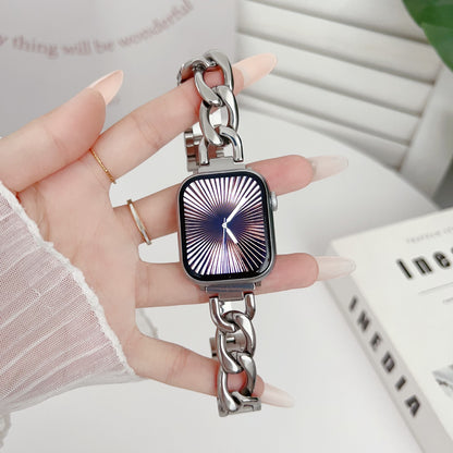 【レディースラグジュアリー】ジュエリーチェーンメタルバンド【アップルウォッチ】