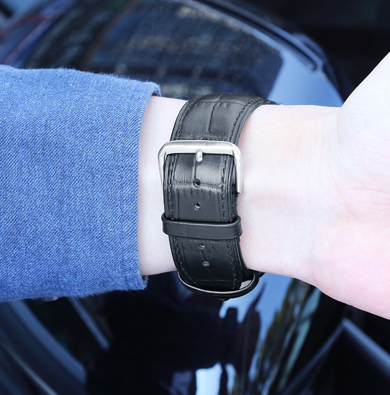 Elegant grained leather band for Apple Watch (4 colors available)