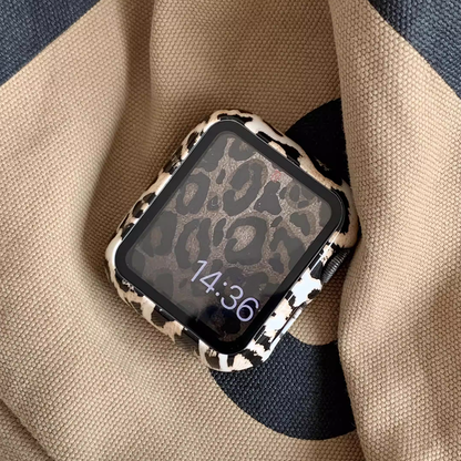【フィルム付タイプ】アニマルパターンケース【アップルウォッチ】