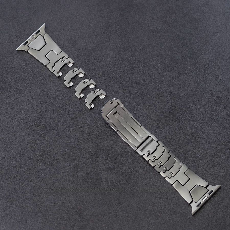 【最新デザイン】モダンカットステンレスバンド【アップルウォッチ】