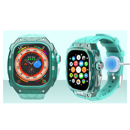 [4 colors exclusively for Ultra] Case integrated Ultra silicone band [Apple Watch]