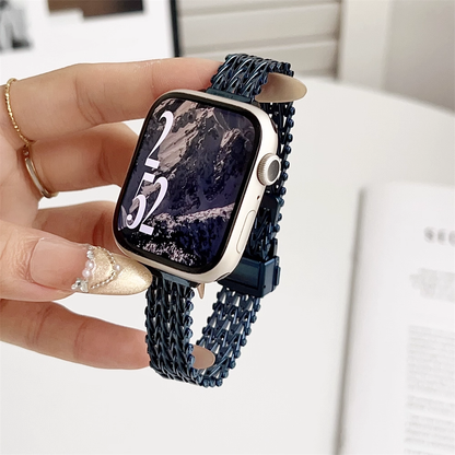 【繊細Vメッシュ】スリムメッシュマグネットバンド【アップルウォッチ】