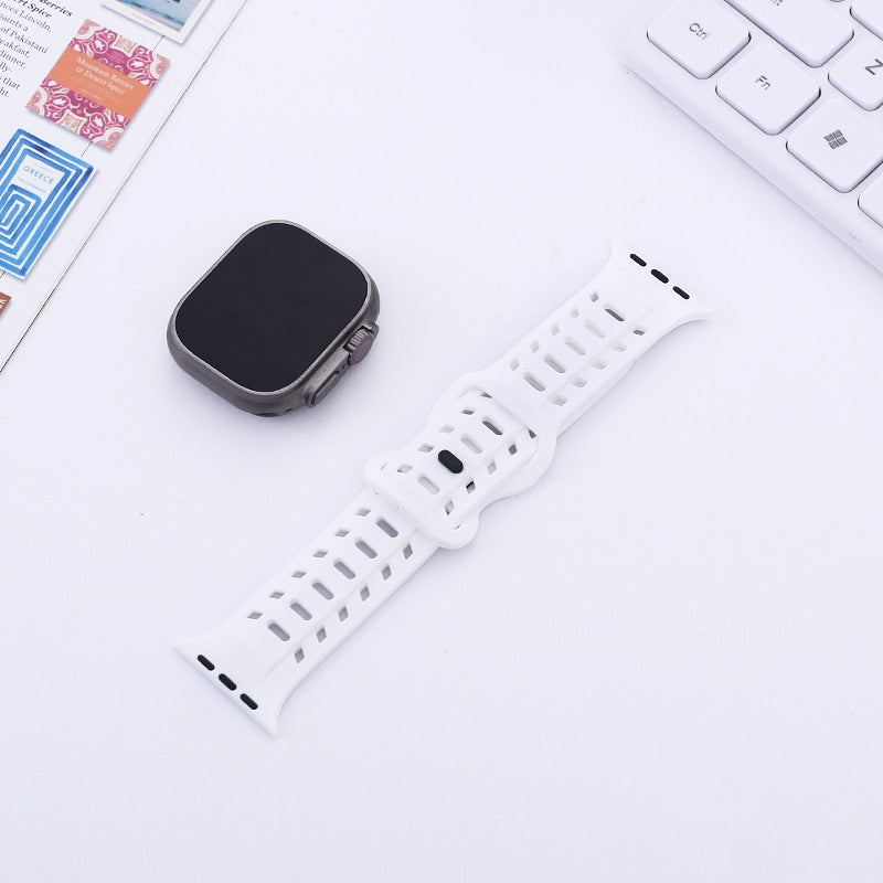 【太めで快適】エアホールマグシリコンバンド【アップルウォッチ】