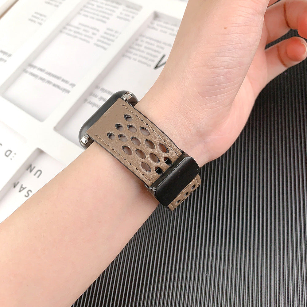 【蒸れにくい】マグエアフローレザーバンド【アップルウォッチ】