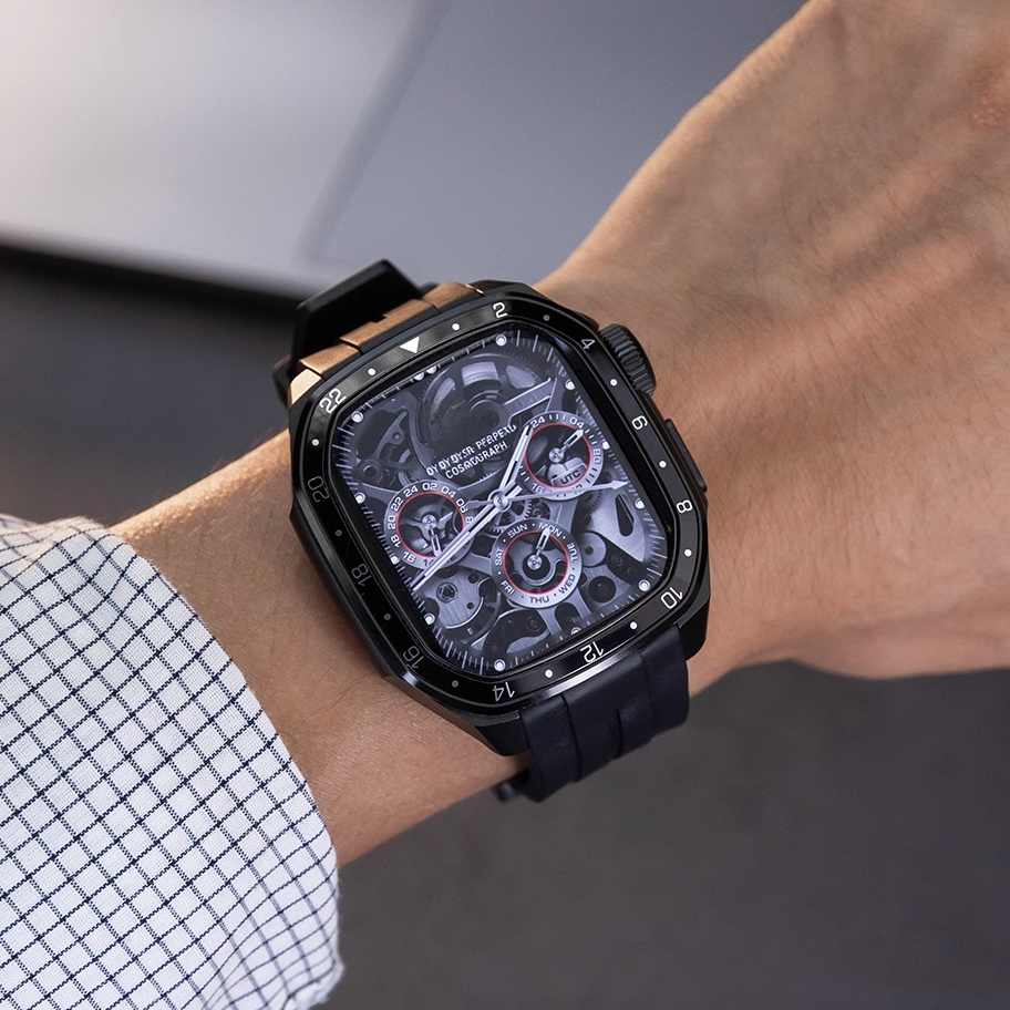 【Series10/11専用】プレミアムベゼルシリコンバンド【アップルウォッチ】