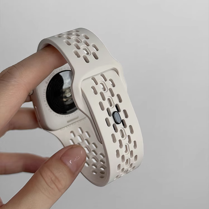 【選べる14色】スポーツメッシュシリコンバンド【アップルウォッチ】