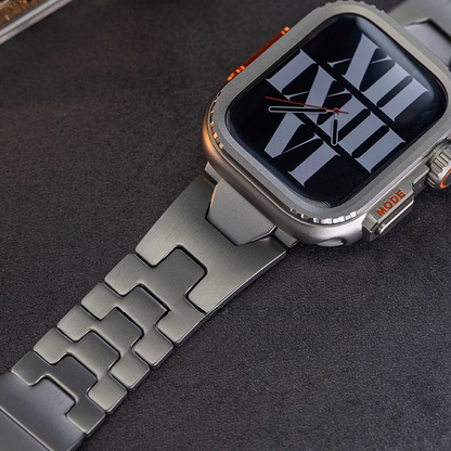 【最新デザイン】モダンカットステンレスバンド【アップルウォッチ】