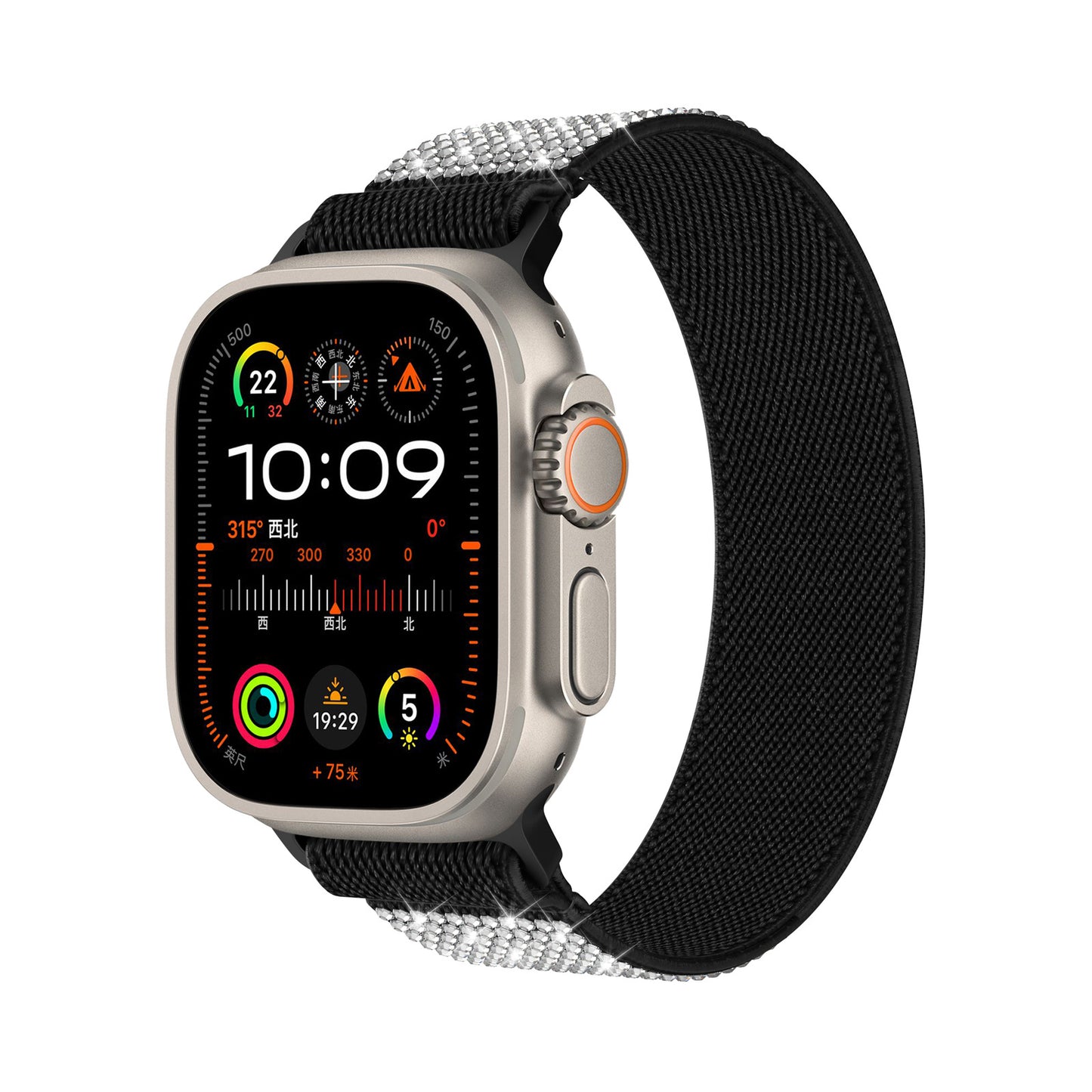 [5 colors available] Glitter mesh nylon band [Apple Watch]