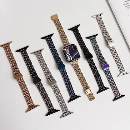 【繊細Vメッシュ】スリムメッシュマグネットバンド【アップルウォッチ】