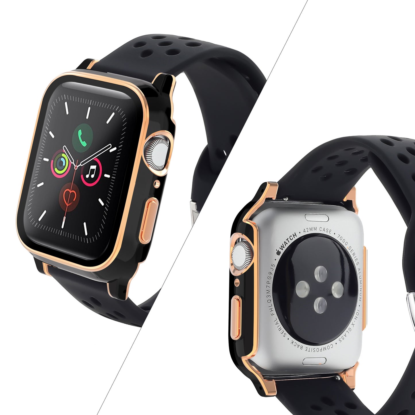 [Cover and case integrated] Breeze Dot Silicone Band [Apple Watch]