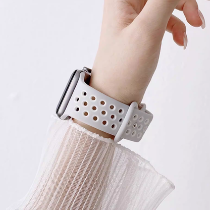 [12 colors available] Bicolor silicone sport band [Apple Watch]