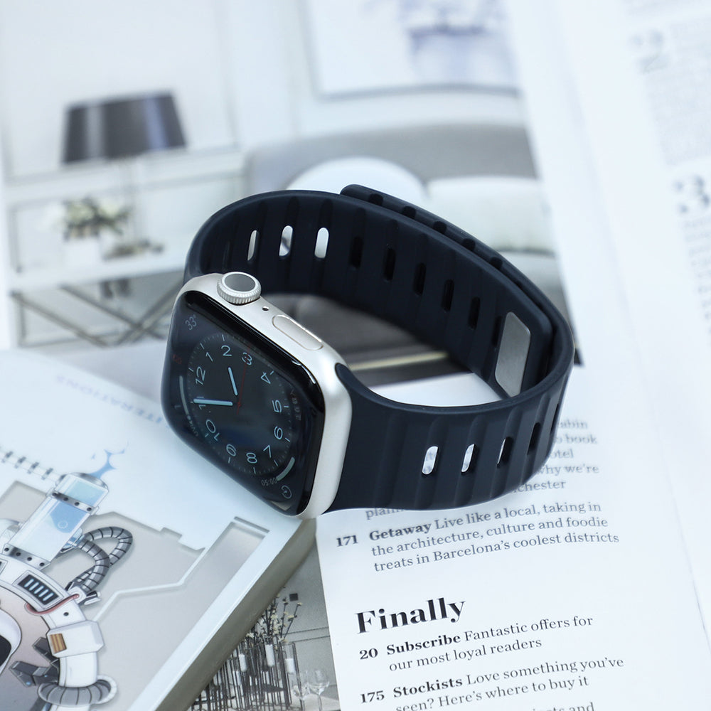 【磁力で快適フィット】ダブルロックマグネットバンド【アップルウォッチ】