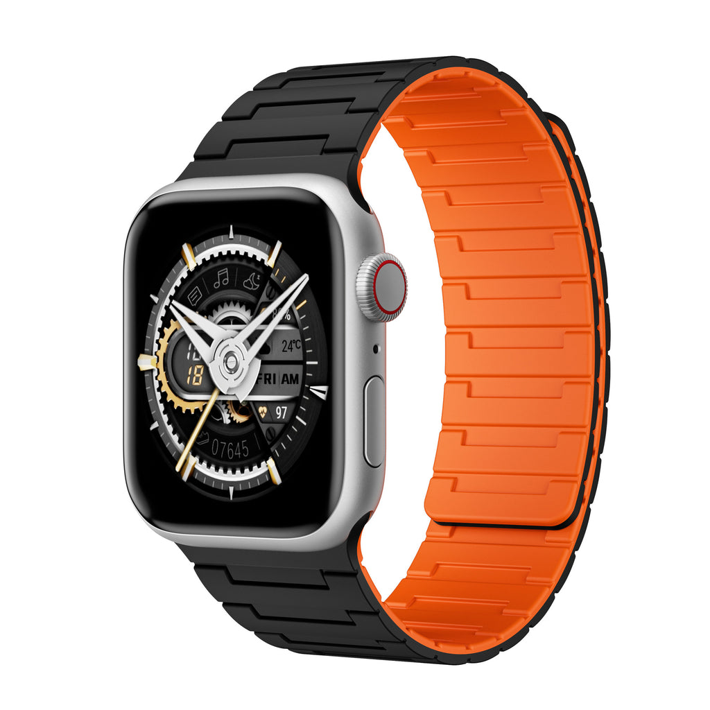 [Easy to wear] Magnetic Link Silicone Band [Apple Watch]