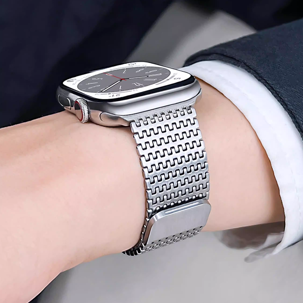 【高級感際立つ】マグステンレスメッシュバンド【アップルウォッチ】
