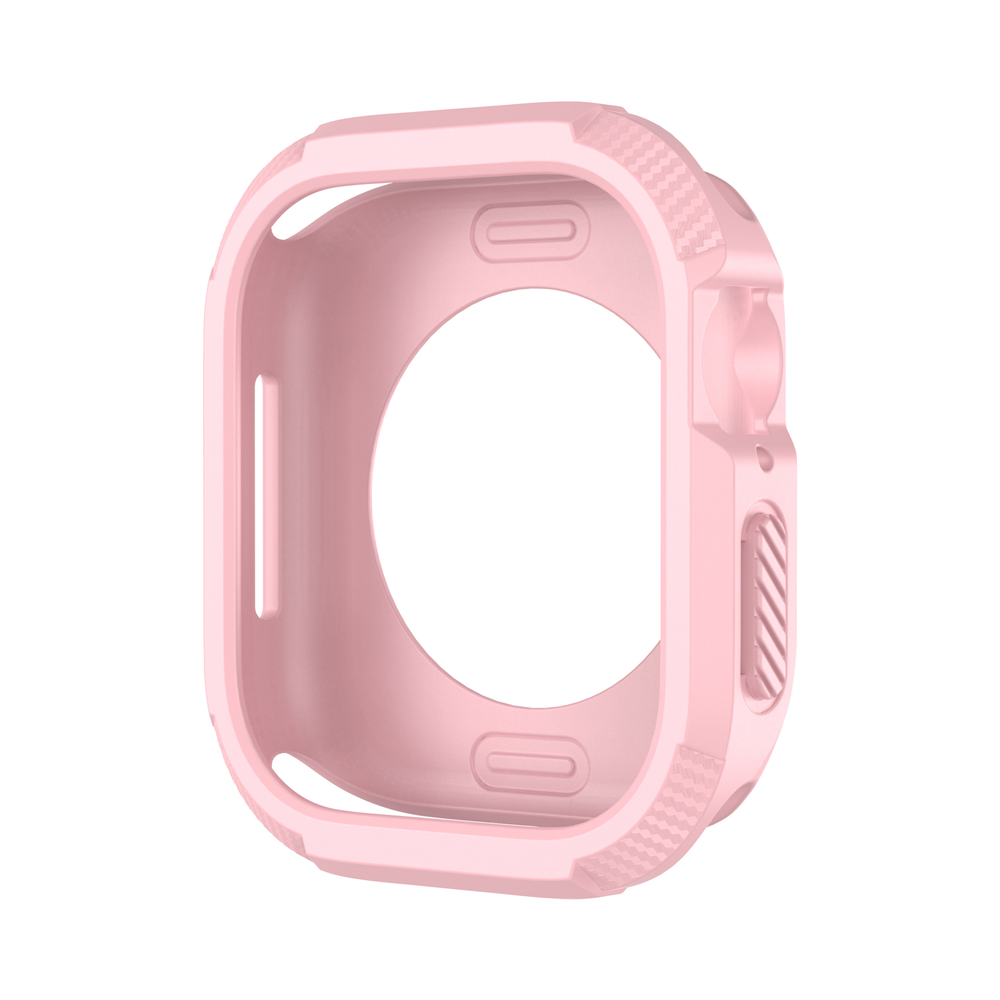 [Glass-free double-sided protection] Carbon pattern protective case [Apple Watch]