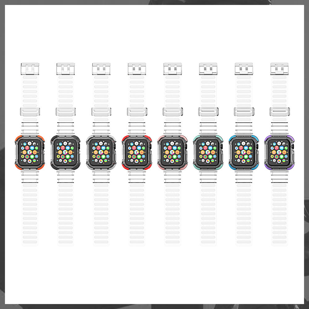 【全8色】カラーエッジクリアケース一体型バンド【アップルウォッチ】 - Apple Watchバンド専門通販【BELTIES(ベルティーズ)】