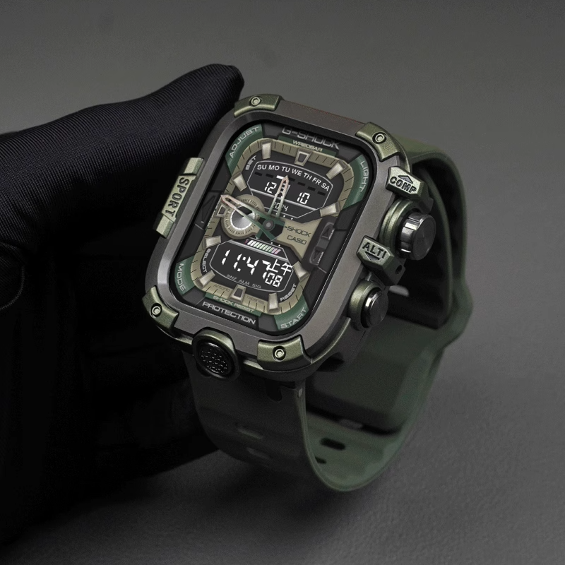 Double-sided protective metal bumper hard case for Apple Watch