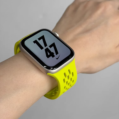 【選べる14色】スポーツメッシュシリコンバンド【アップルウォッチ】